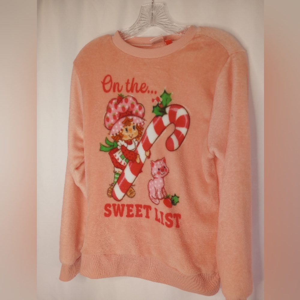 *Strawberry Shortcake On The Sweet List Long Sleeve Sweater Size SM